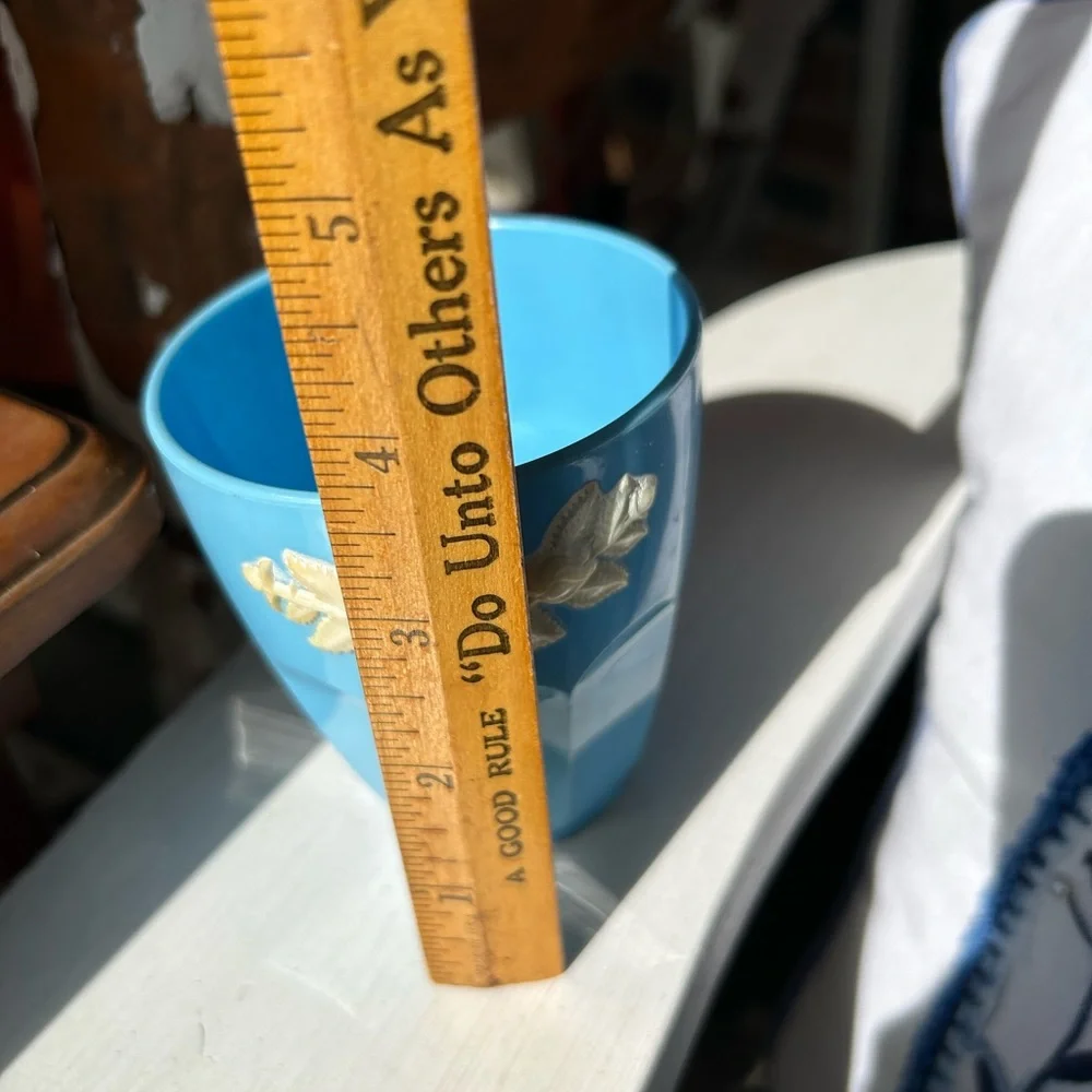 Vintage Blue Bathroom Cup